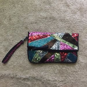 Aldo beaded clutch